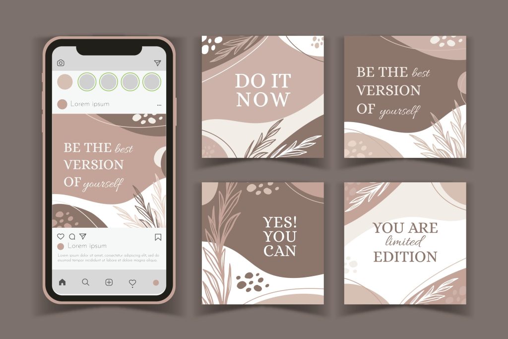 خدمات طراحی گرافیکی قالب اینستاگرام